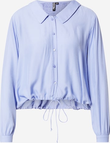 Camicia da donna 'RAYSON' di PIECES in blu: frontale