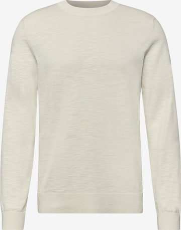 Street One MEN Pullover in Beige: Vorderseite