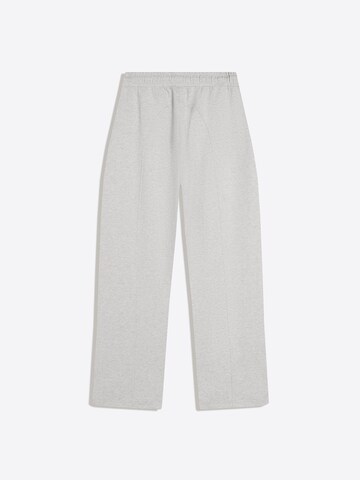 Wide Leg Pantalon Bershka en gris