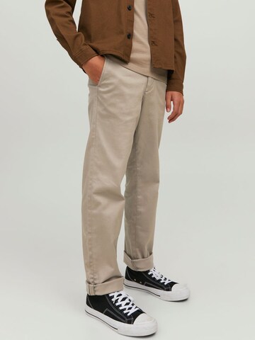 Jack & Jones Junior Regular Trousers 'Pablo' in Beige