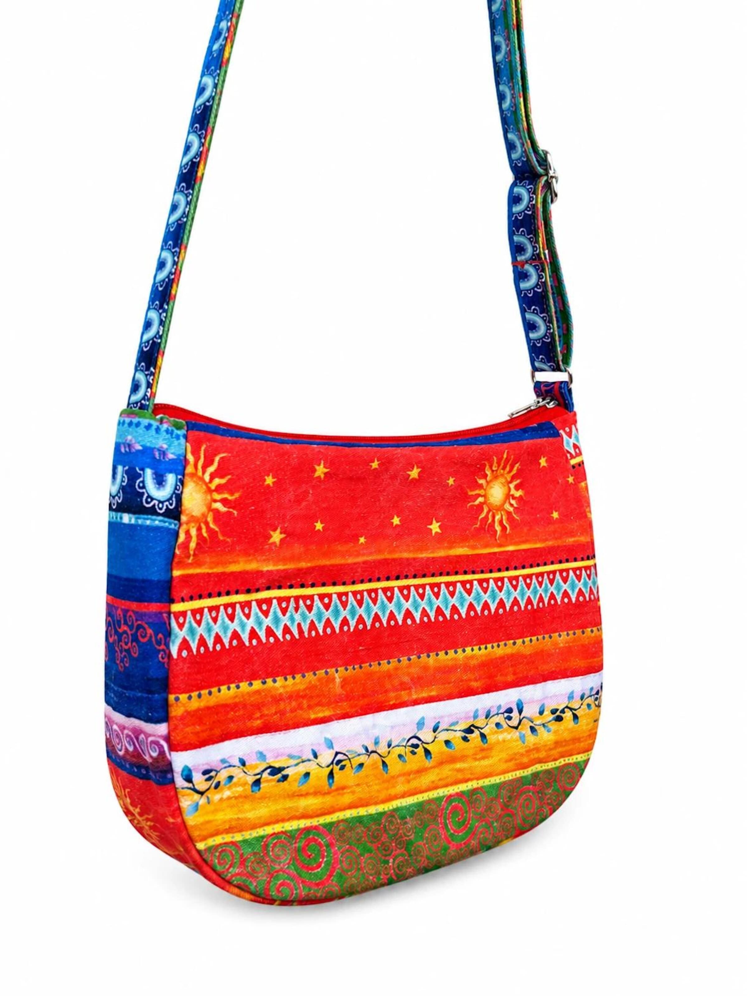Borsa a mano 'Floral Crossbody Bag / Handbag' di Sophia Pirrera in rosso