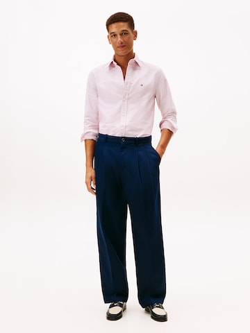 TOMMY HILFIGER Regular fit Button Up Shirt 'Heritage' in Pink