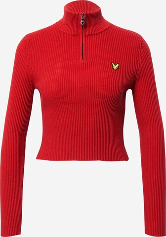 Pull-over Lyle & Scott en rouge : devant