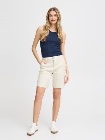Regular Pantalon chino Fransa en blanc
