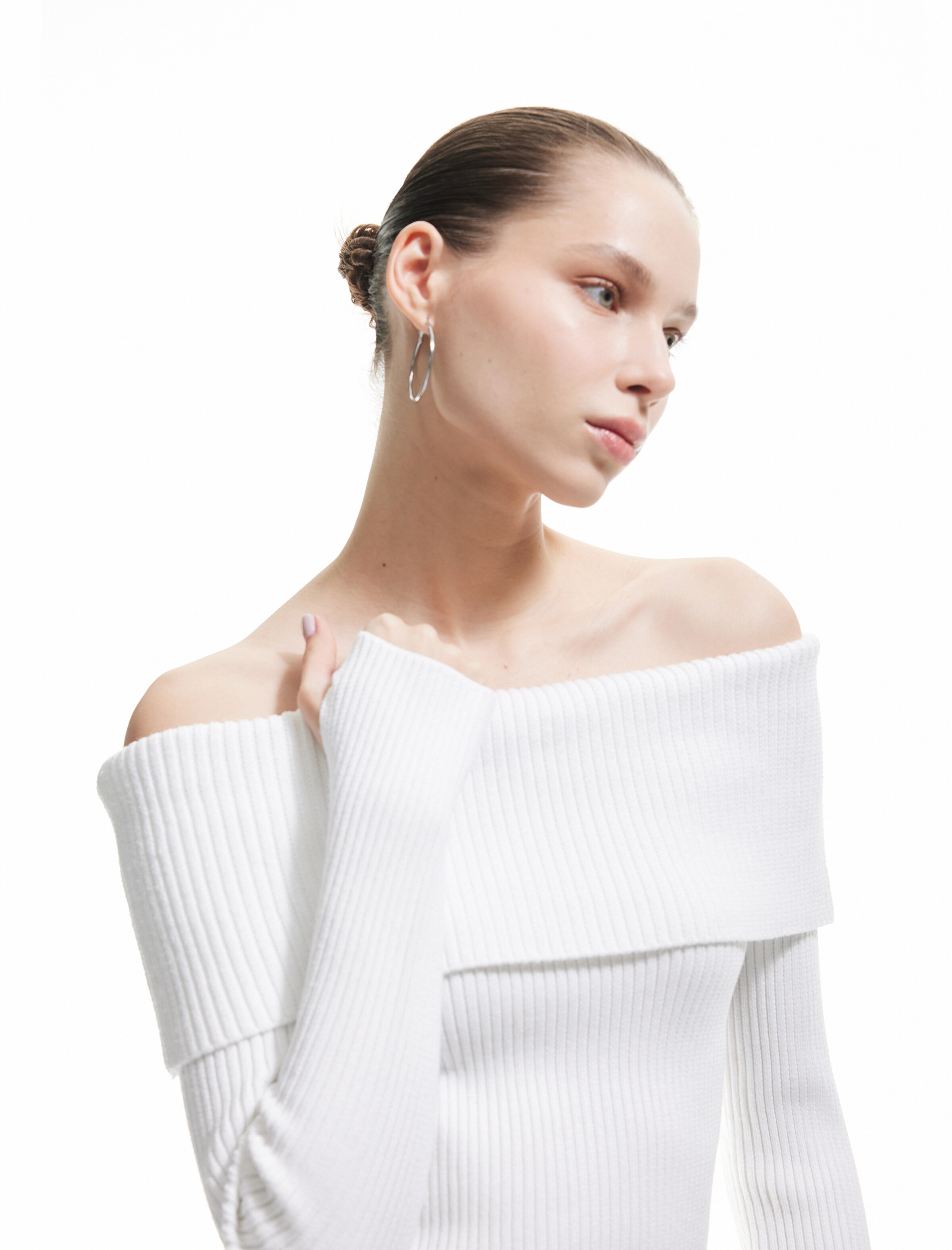 Koton Pullover in Weiß