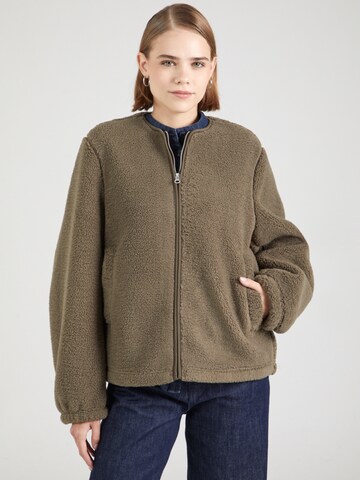 Samsøe Samsøe - Chaqueta polar 'Saautumn' en verde: frente