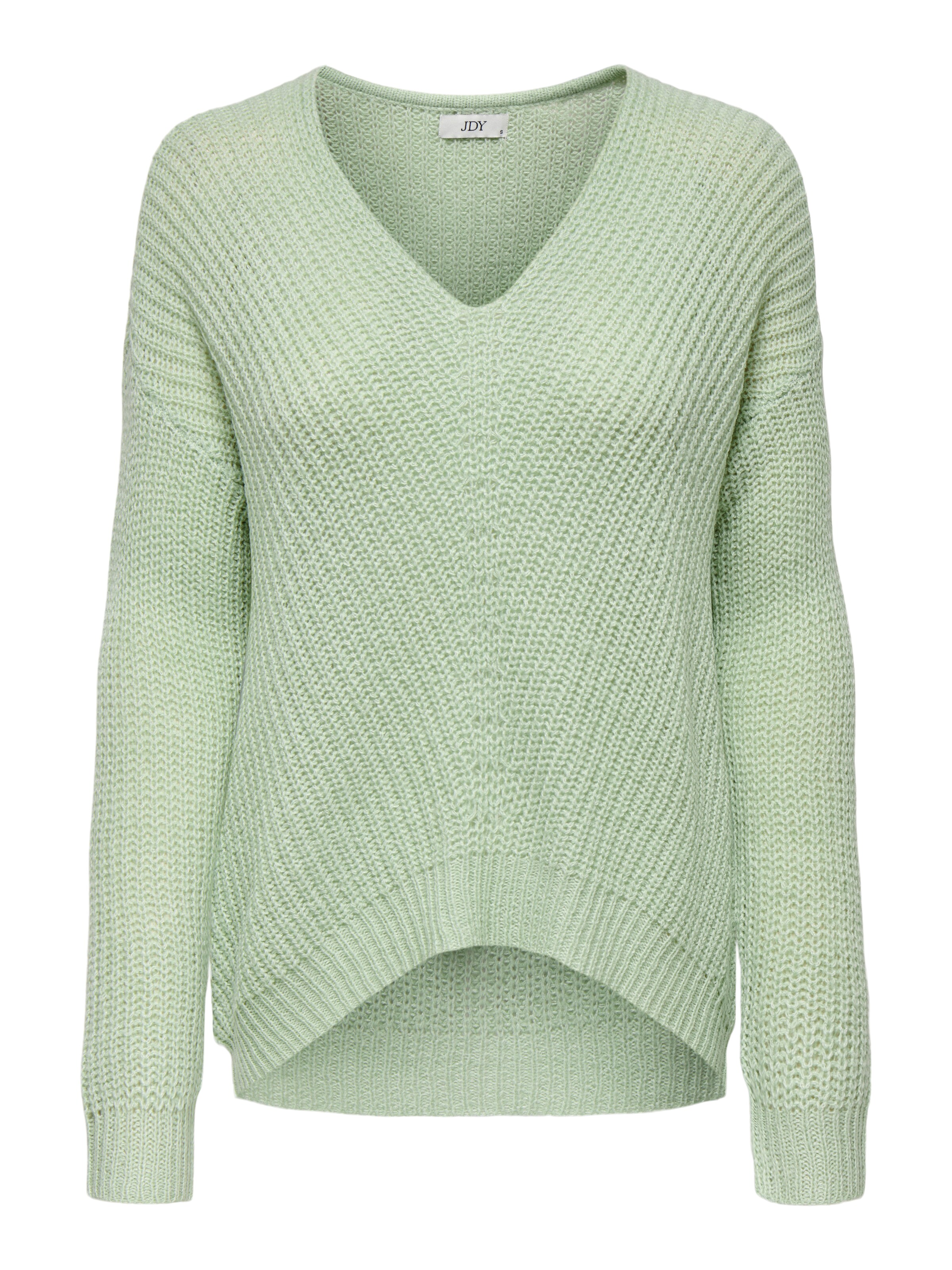 JDY Pullover 'JDYNEW MEGAN' in Grün: Vorderseite