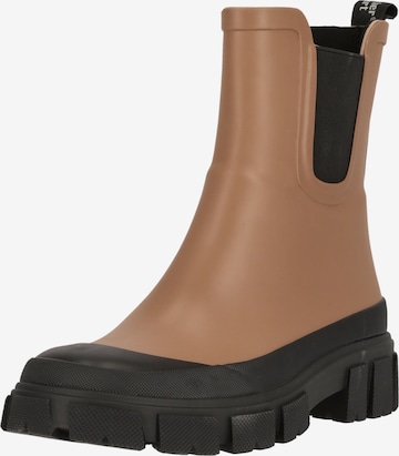 Weather Report Rubber Boots 'Raylee' in Brown: front