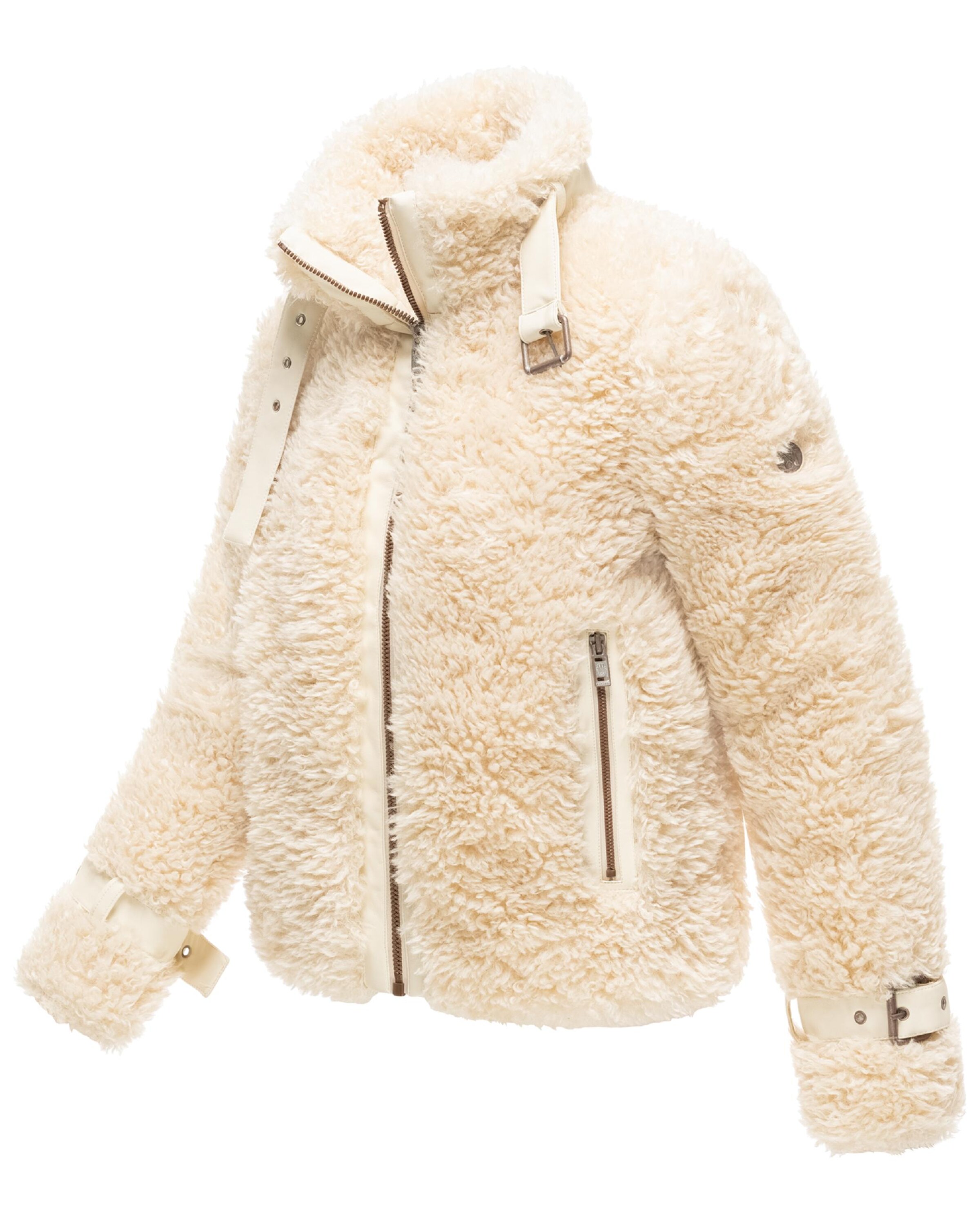 NAVAHOO Vinterjakke 'Wuschelwonne 14' i beige