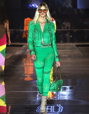 Philipp Plein Skinny Leggings in Groen