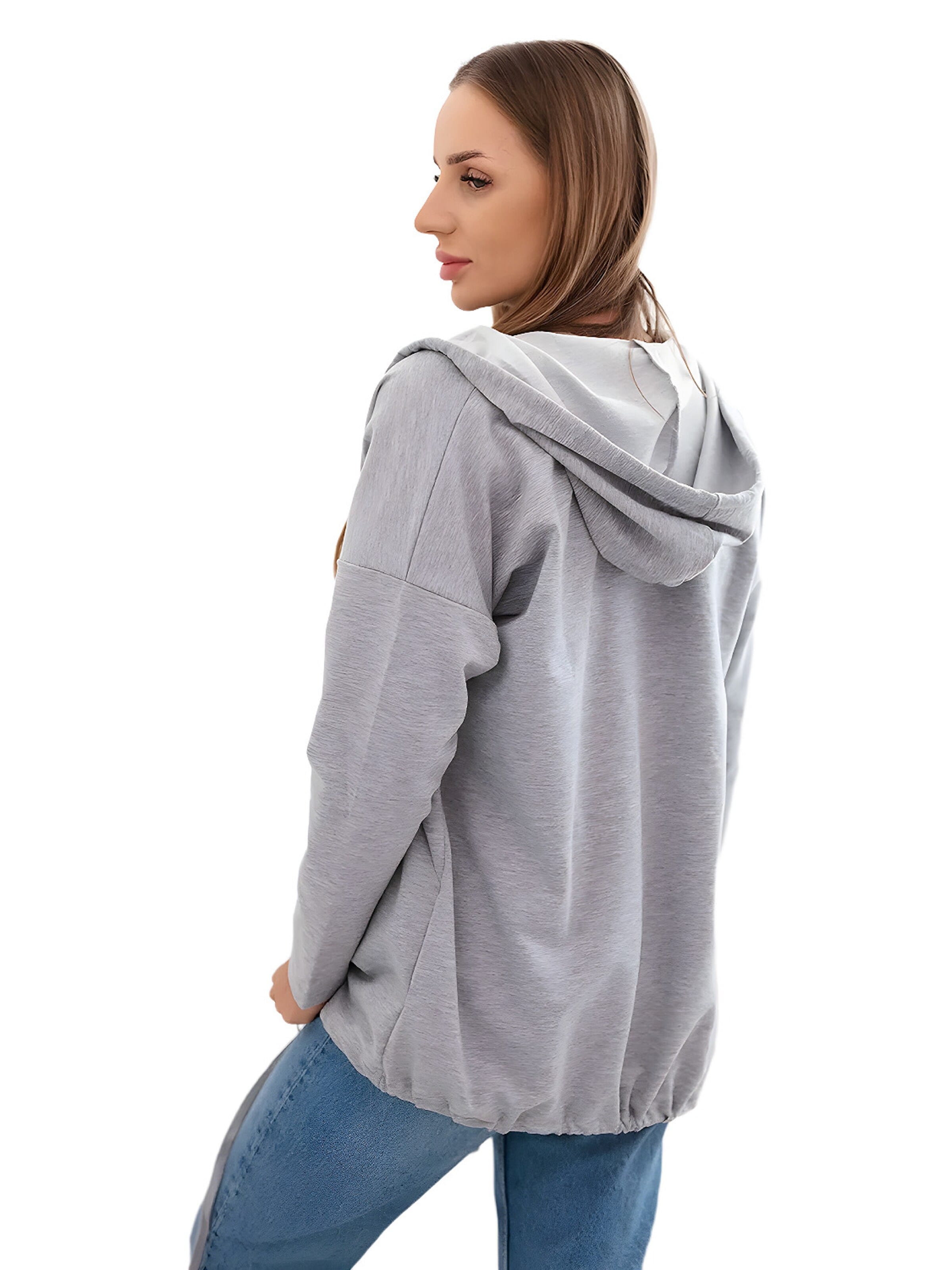 Lumera Bluza rozpinana w kolorze szary