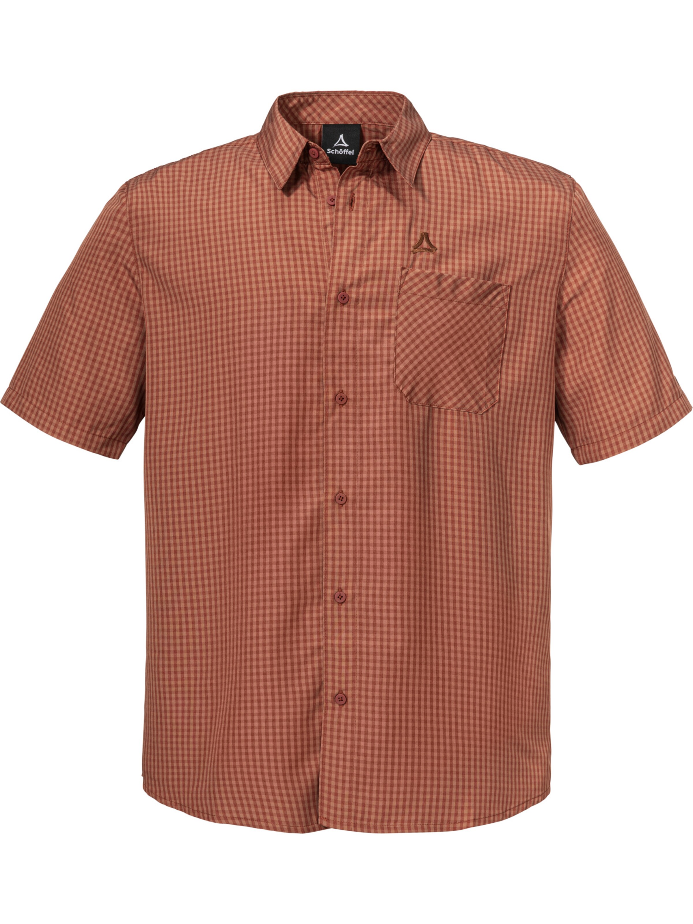 Coupe regular Chemise 'CIRC Dalfoss' Schöffel en marron : devant