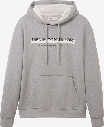 TOM TAILOR DENIM Sweatshirt in Grey: front