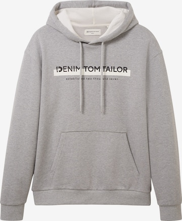 TOM TAILOR DENIM Tréning póló - szürke: elől