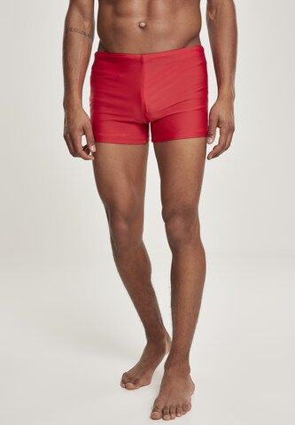 Urban Classics Bathing trunks in Red: front