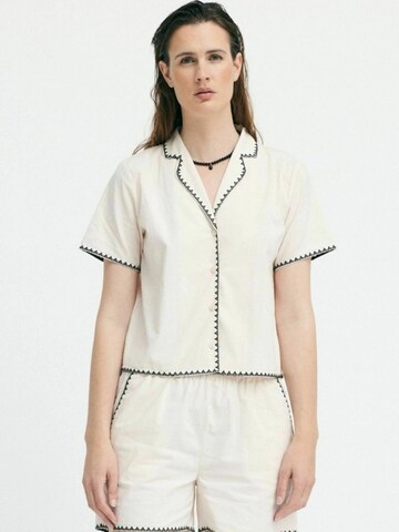 Résumé Shirt ' BeatriceRS ' in Beige: Vorderseite