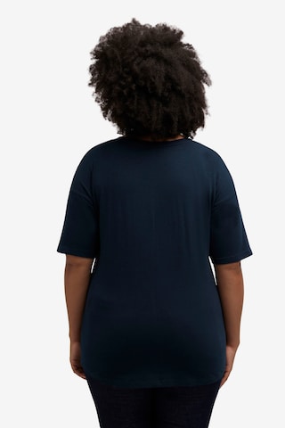 Ulla Popken Shirt  (GOTS) in Blau