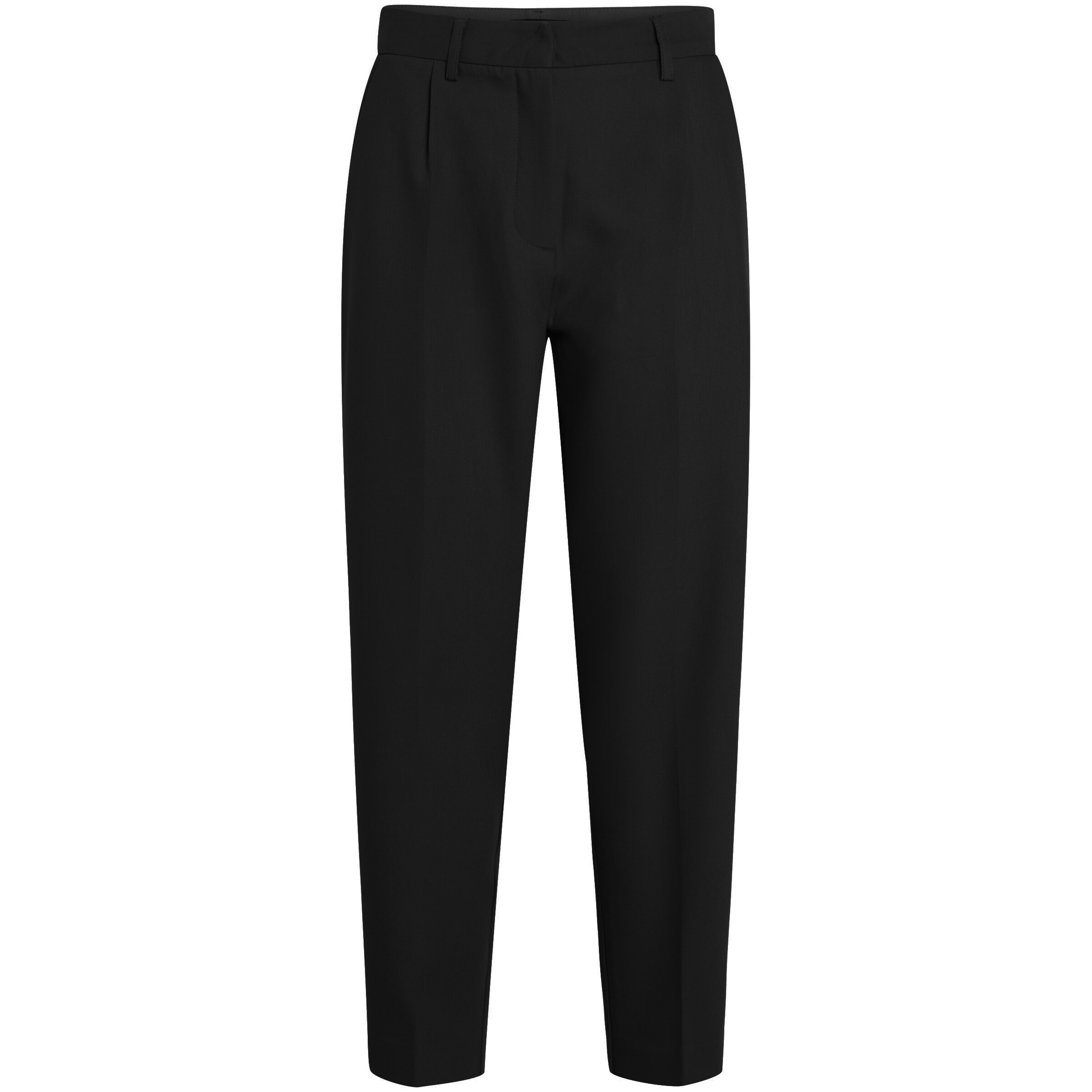 BRUUNS BAZAAR Zwężany krój Spodnie w kant 'Cindy Dagny' w kolorze czarny: przód