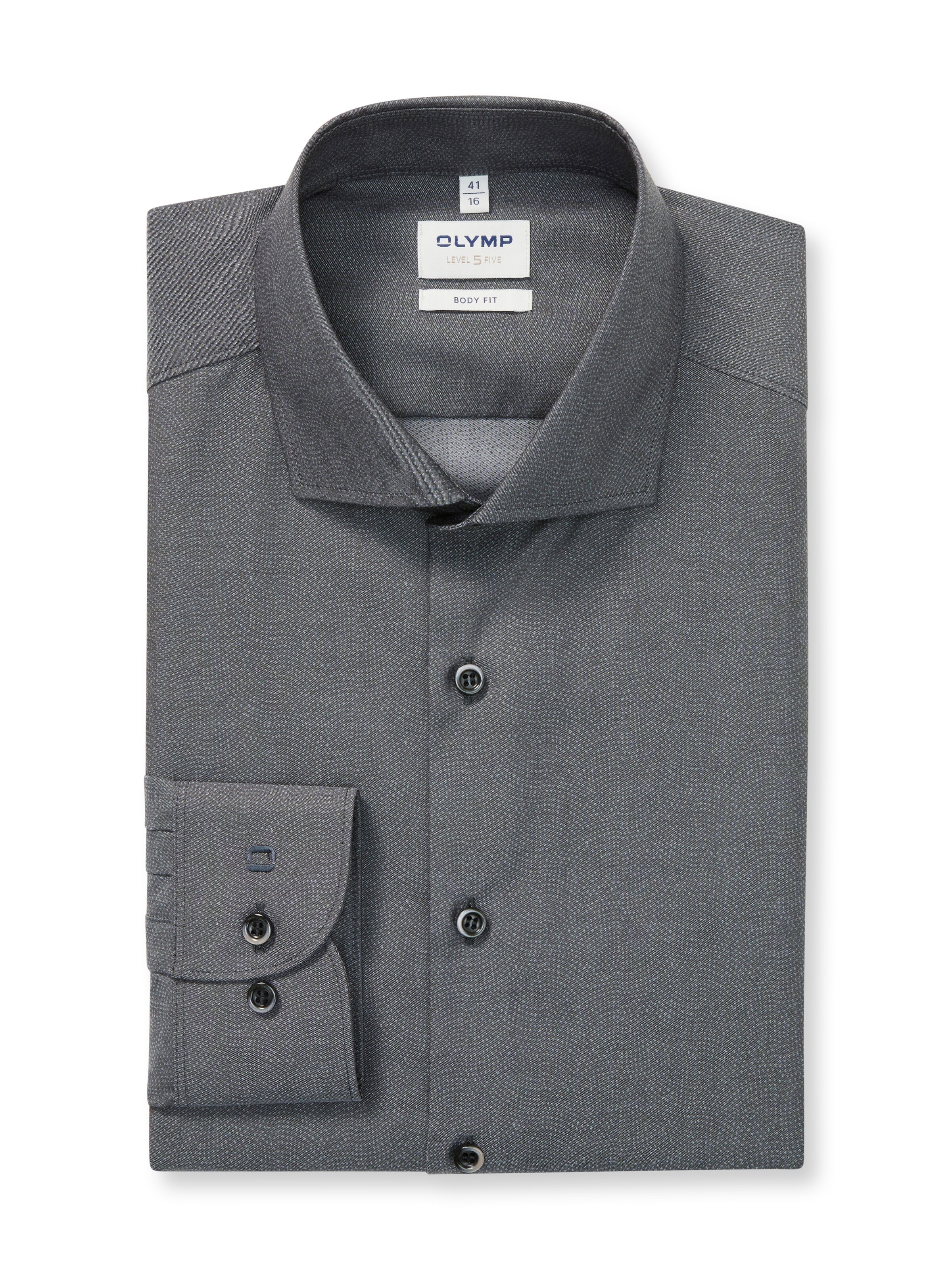 OLYMP Slim Fit Hemd in Grau