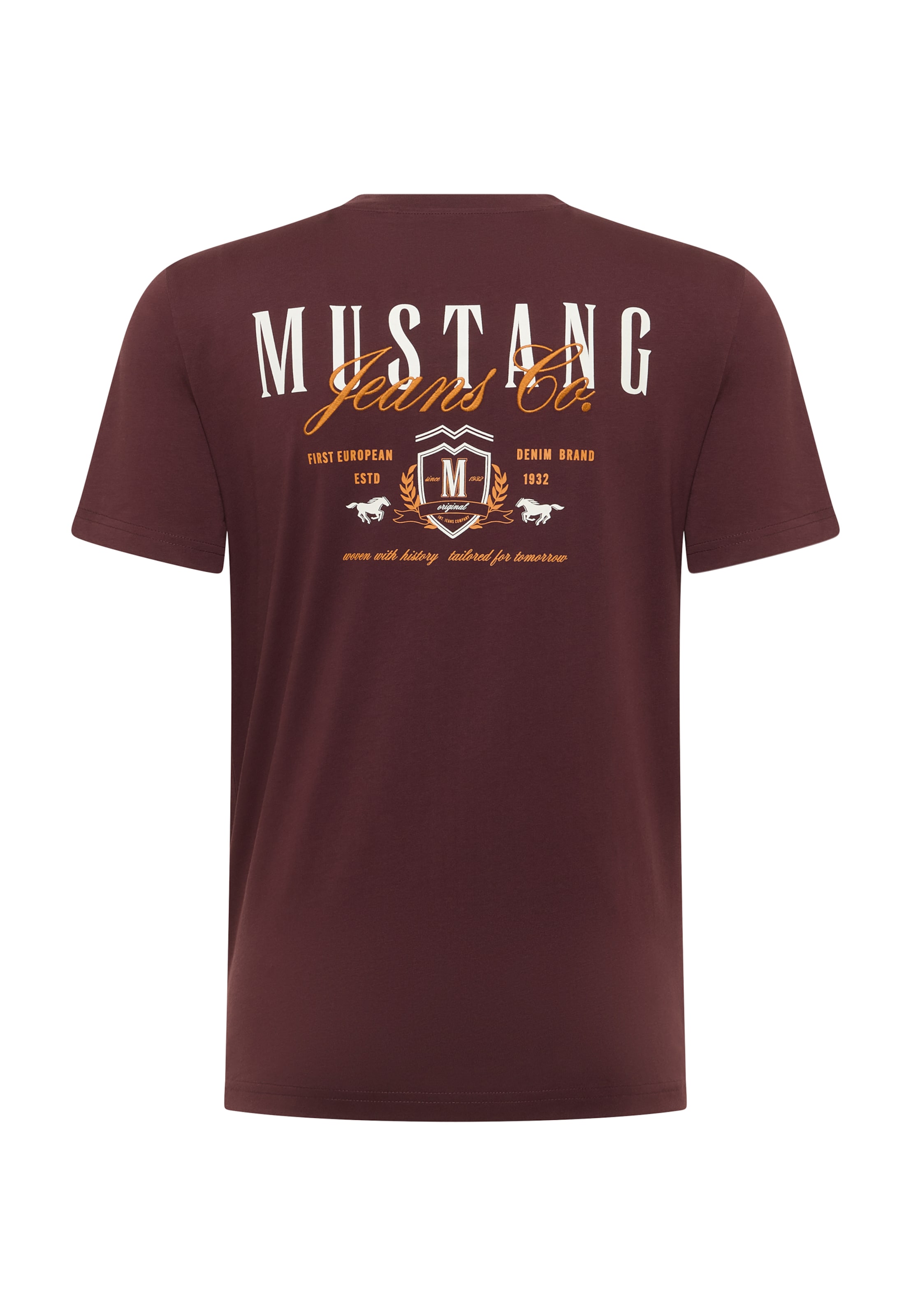 MUSTANG Μπλουζάκι 'Austin' σε καφέ