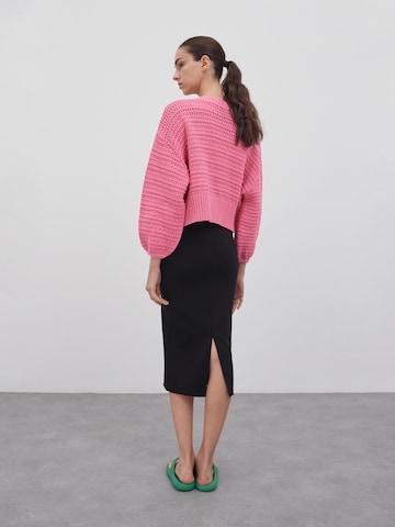 Geacă tricotată 'Callie' de la EDITED pe roz