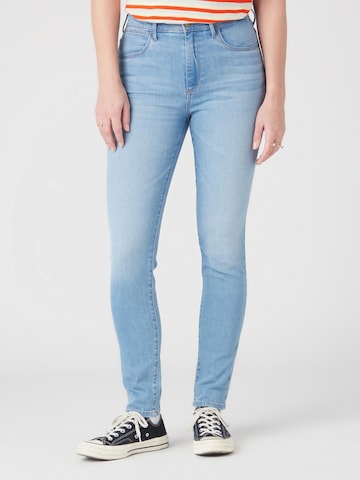 WRANGLER Skinny Jeans 'BROOKLYN' in Blauw: voorkant