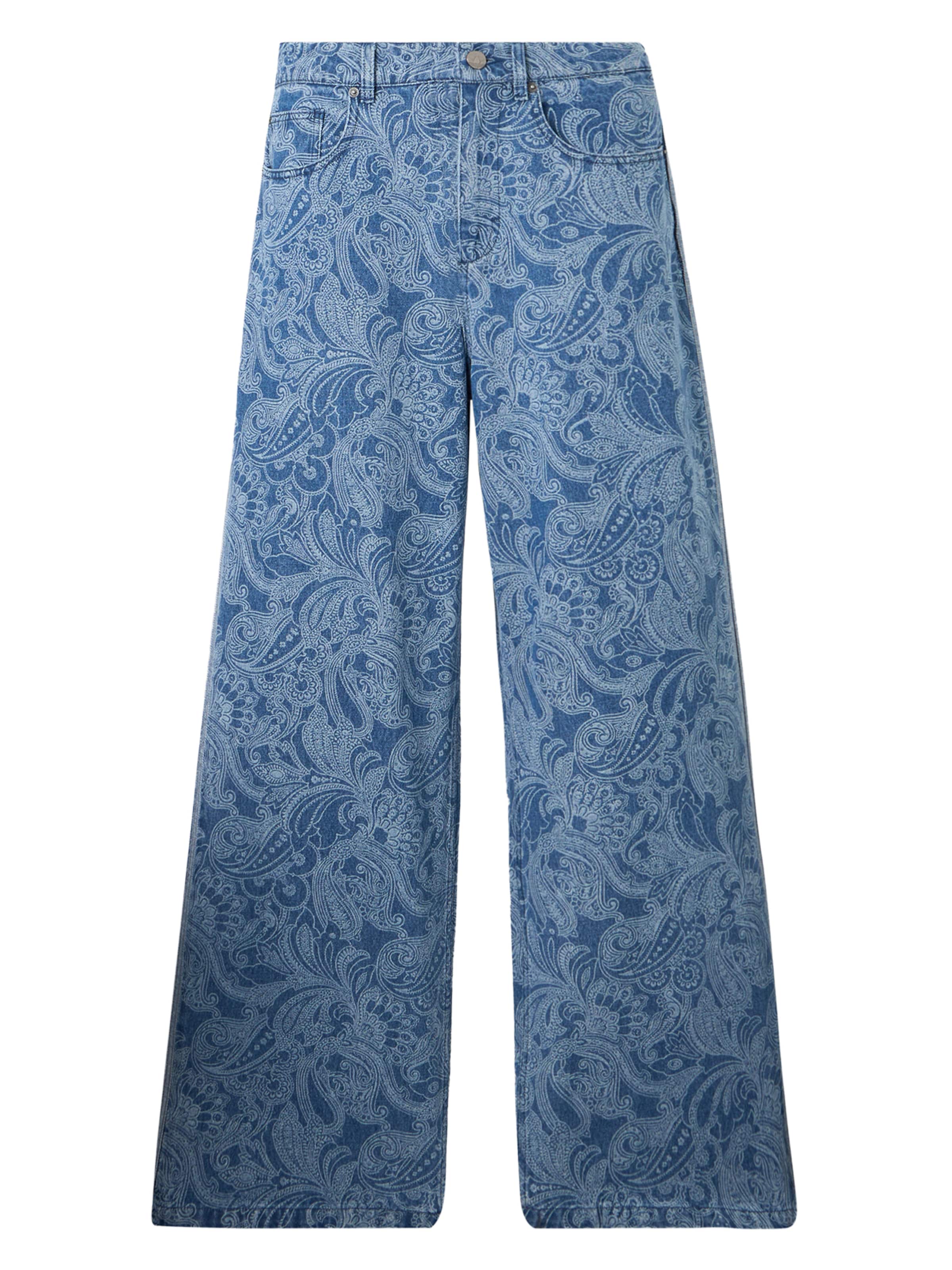 Loosefit Jean 'Liberty London Firebird' ADIDAS ORIGINALS en bleu : devant