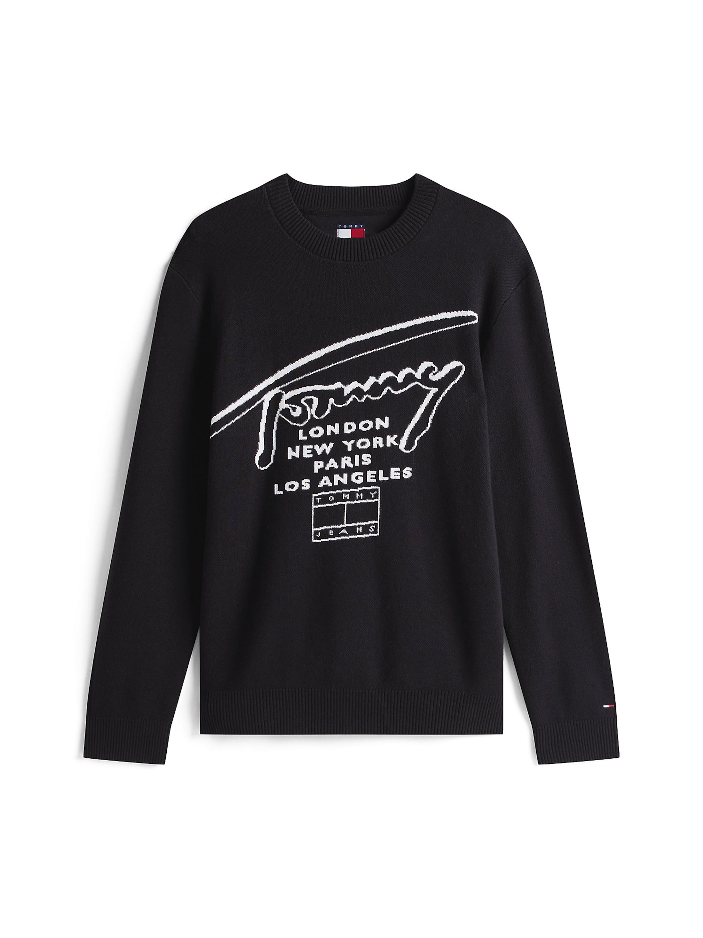 Tommy Jeans Pullover in Schwarz: Vorderseite