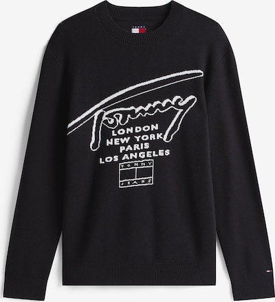 Megztinis iš Tommy Jeans, spalva – juoda / balta, Prekių apžvalga