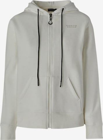 North Sails Athletic Zip-Up Hoodie 'Zip-Up' in Yellow: front