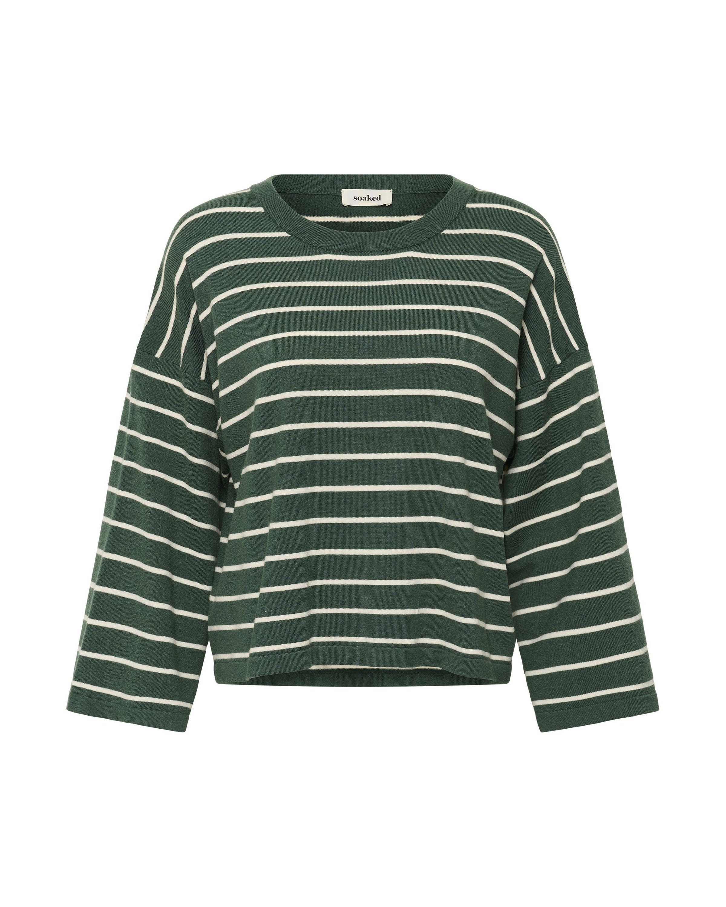 Pull-over 'SLSpina' SOAKED IN LUXURY en vert : devant
