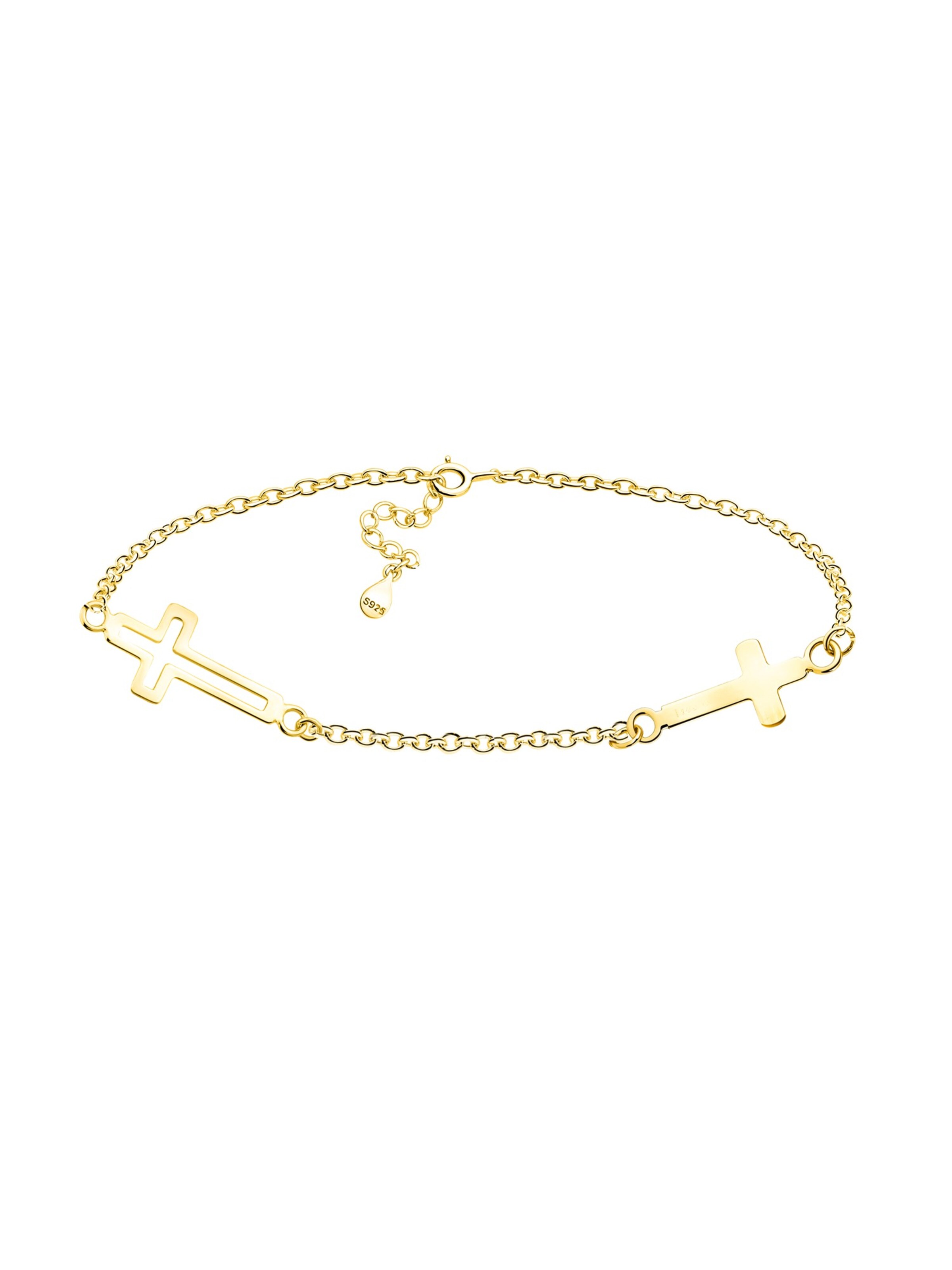 Sofia Milani Armband 'Cross'‌‌‌‌‌‌‌‌‌‌ in Gold: Vorderseite