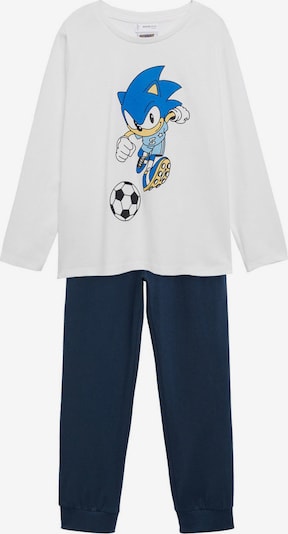 Pijamale MANGO KIDS pe bleumarin / albastru regal / albastru deschis / galben deschis / alb murdar, Vizualizare produs