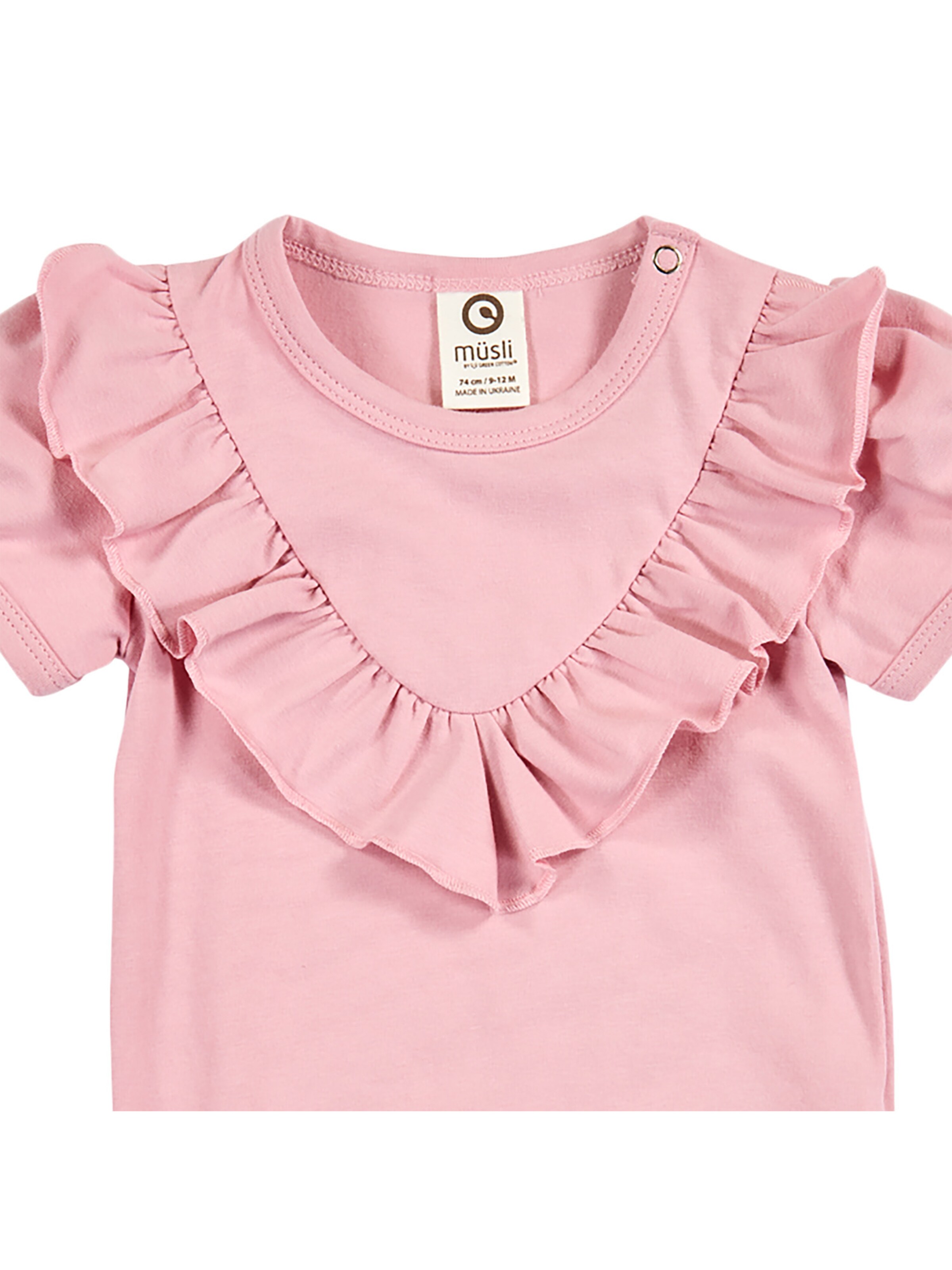 Barboteuse / body Müsli by GREEN COTTON en rose