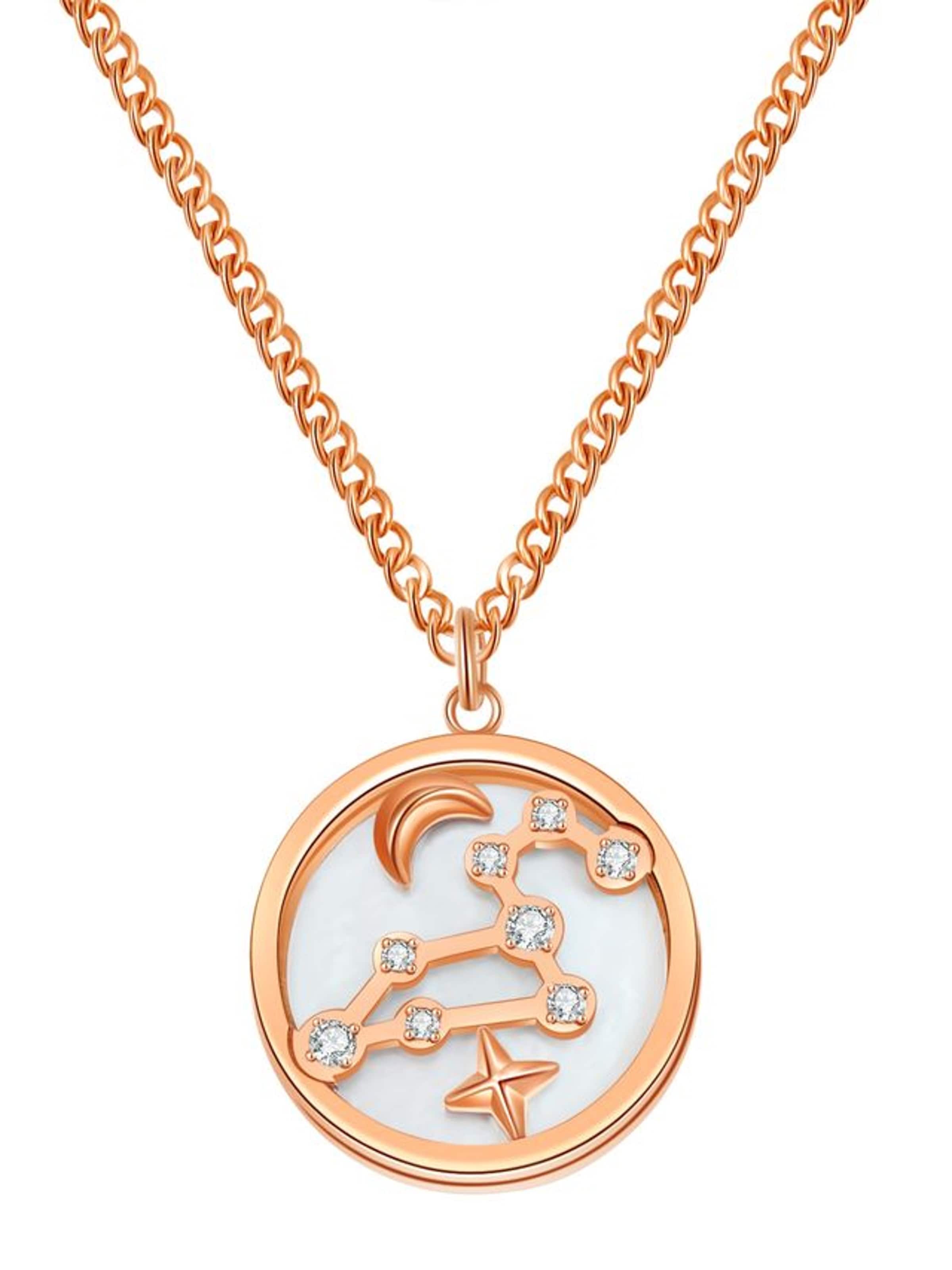 Hey Happiness - Cadena 'Luminous Leo' en oro: frente