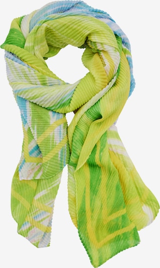 Desigual Scarf in Blue / Yellow / Grass green / White, Item view