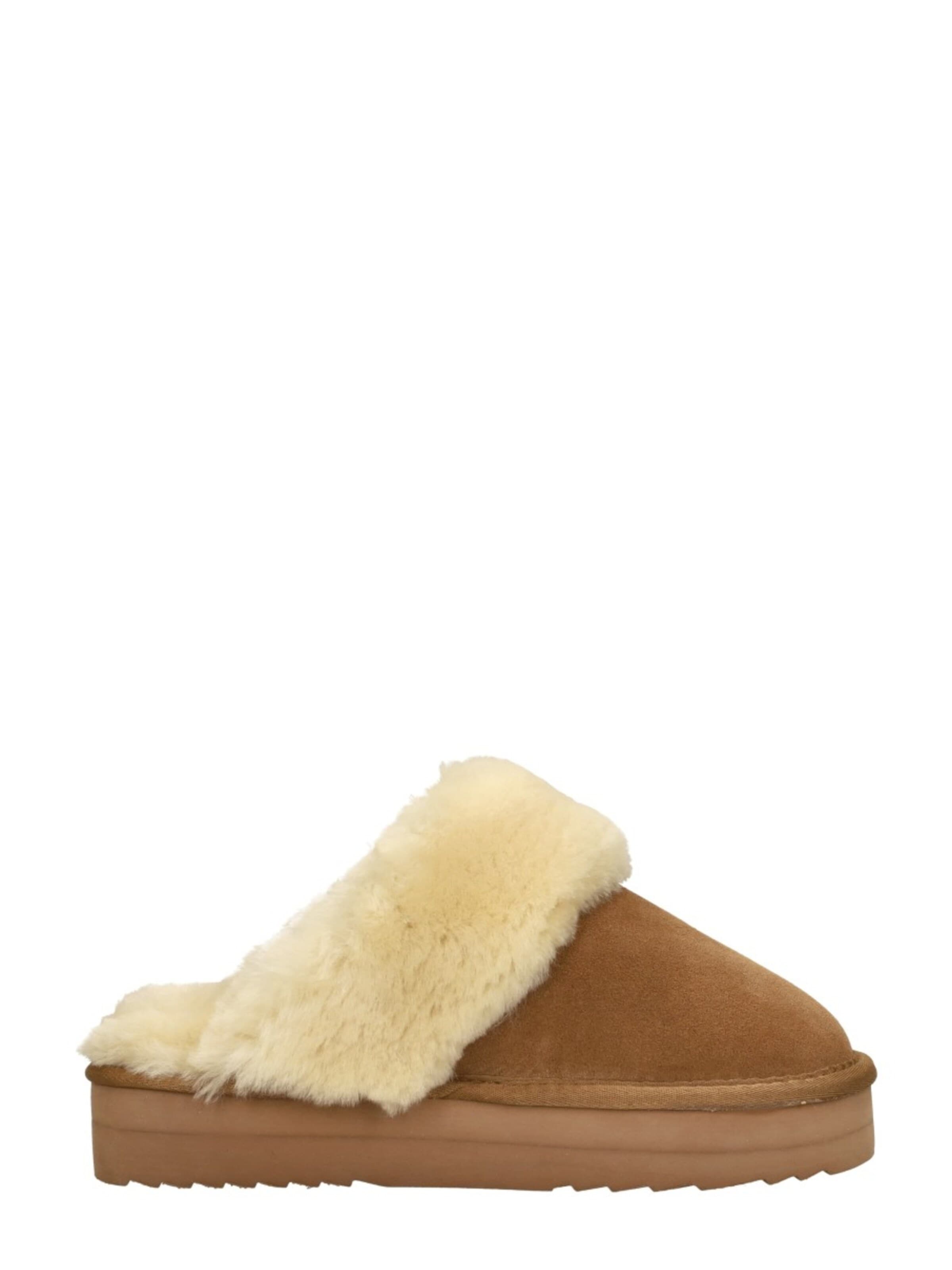 Warmbat Huisschoenen 'Flurry Plateau' in Bruin