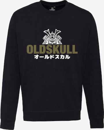 Oldskull Sweatshirt in Zwart: voorkant