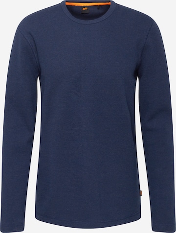 BOSS Orange Sweater 'Tempesto' in Blue: front