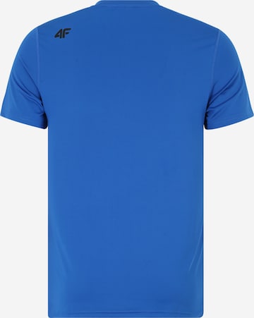 4F قميص عملي بلون أزرق