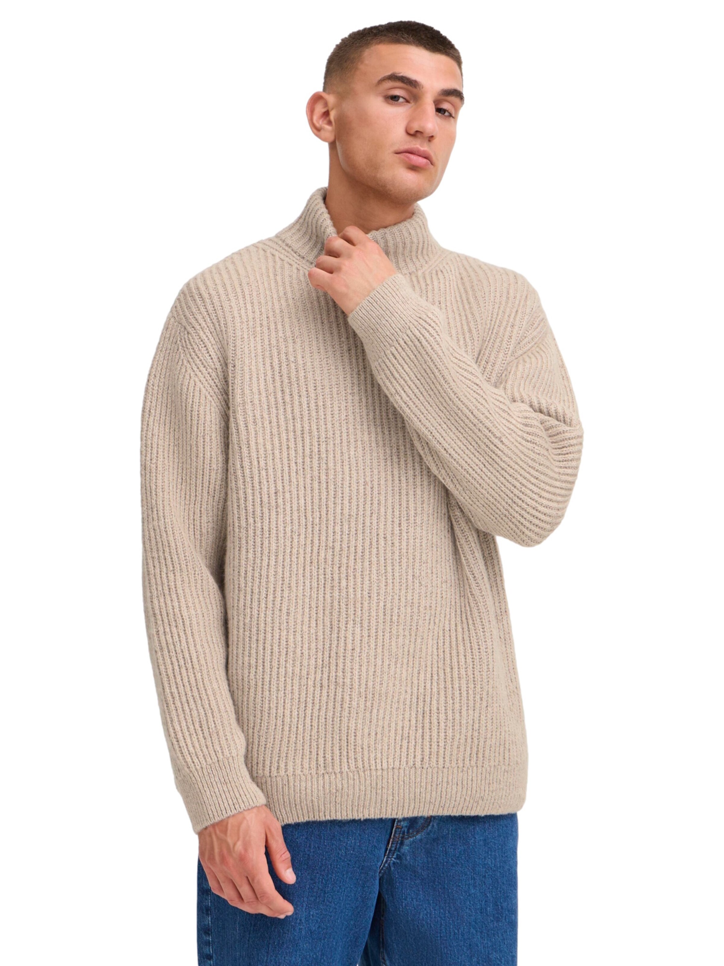 !Solid Sweater in Beige: front