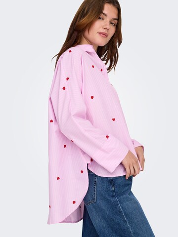 ONLY Блуза 'ONLNEW LINA GRACE' в розово