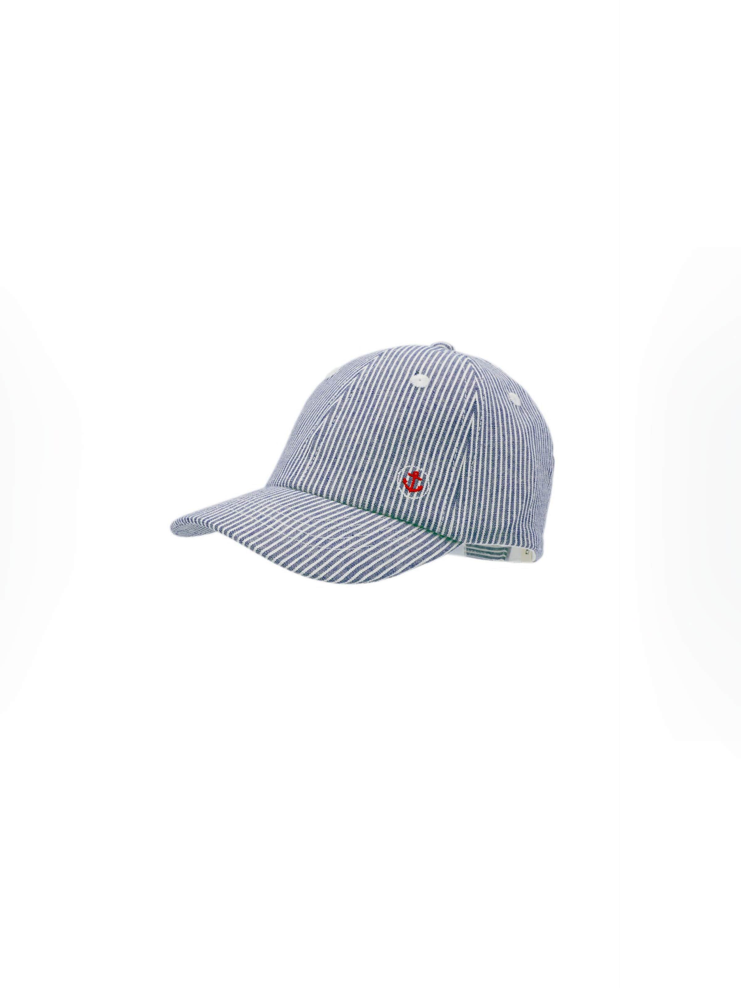 MAXIMO Hut 'MINI BOY-Cap kleiner Anker'‌‌‌ in Blau: Vorderseite