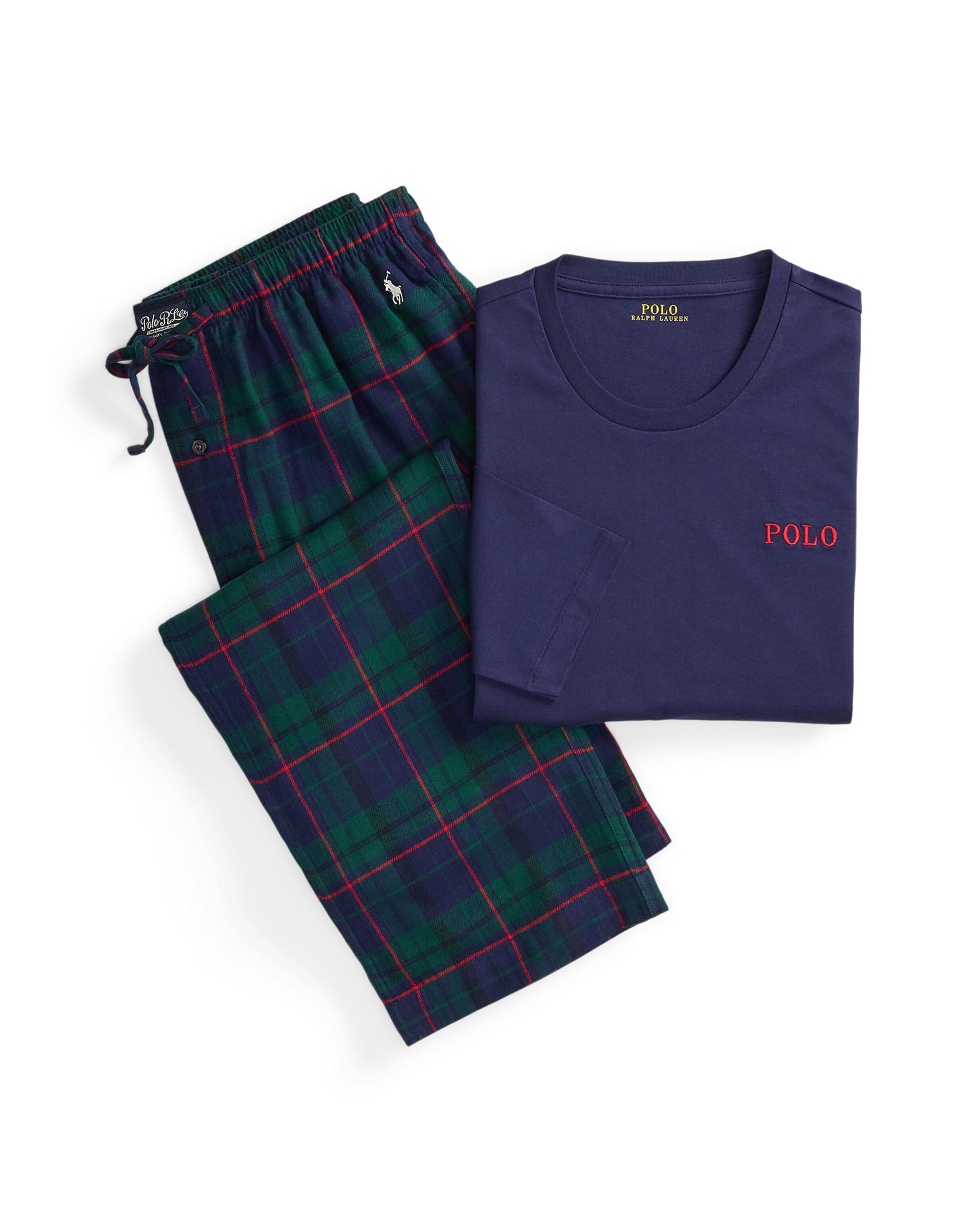Polo Ralph Lauren Pyjamas lang i blå: forside