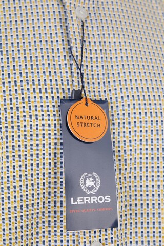 LERROS Button Up Shirt in L in Yellow