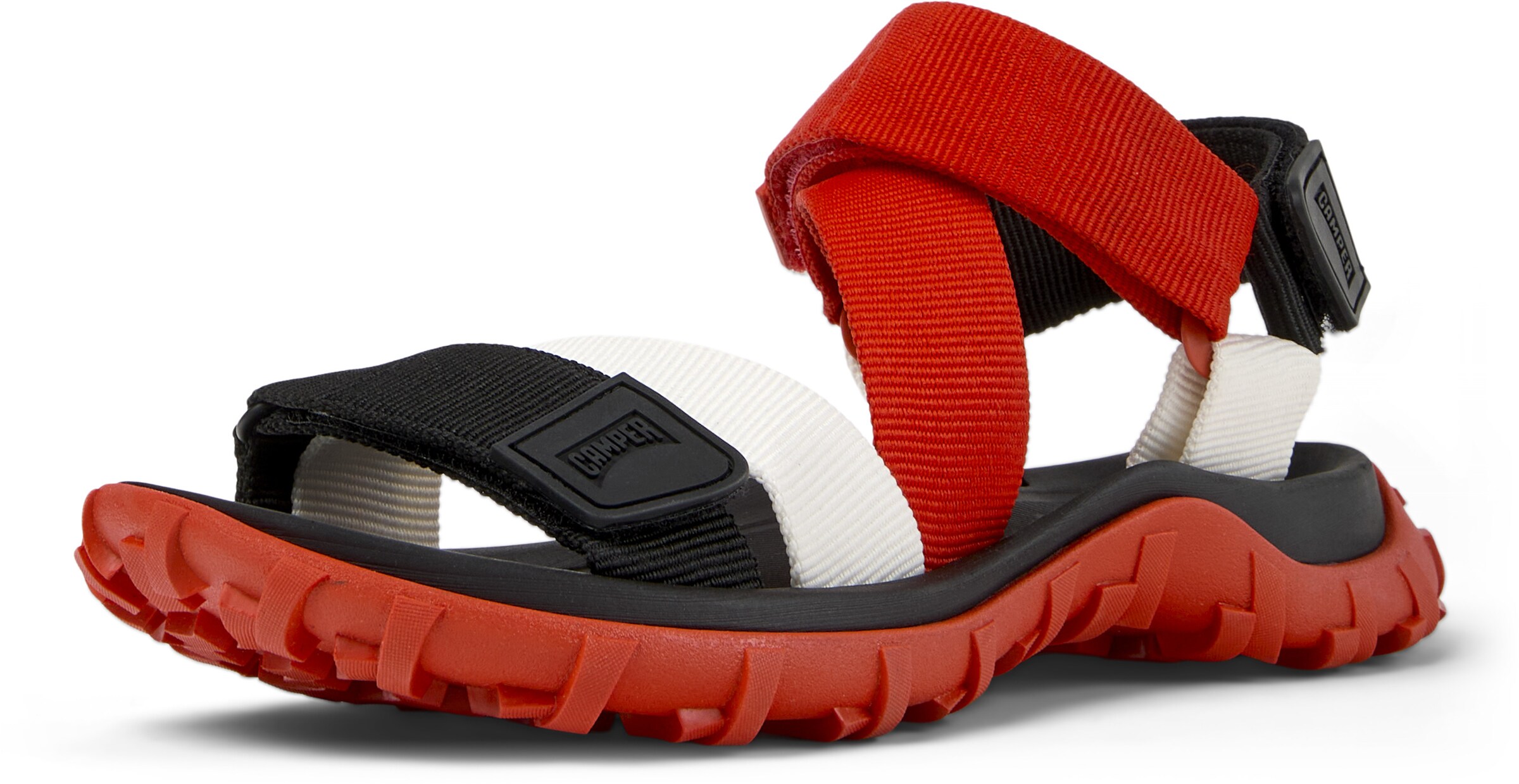 CAMPER Strap sandal 'Drift Trail' in Black: front