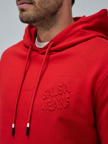Sweat-shirt 'Blauer' Salsa Jeans en rouge