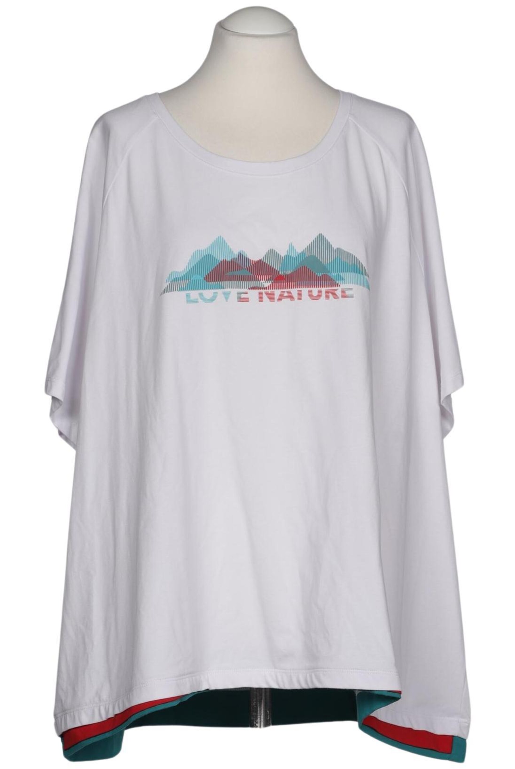 Ulla Popken T-Shirt 9XL in Weiß: Vorderseite