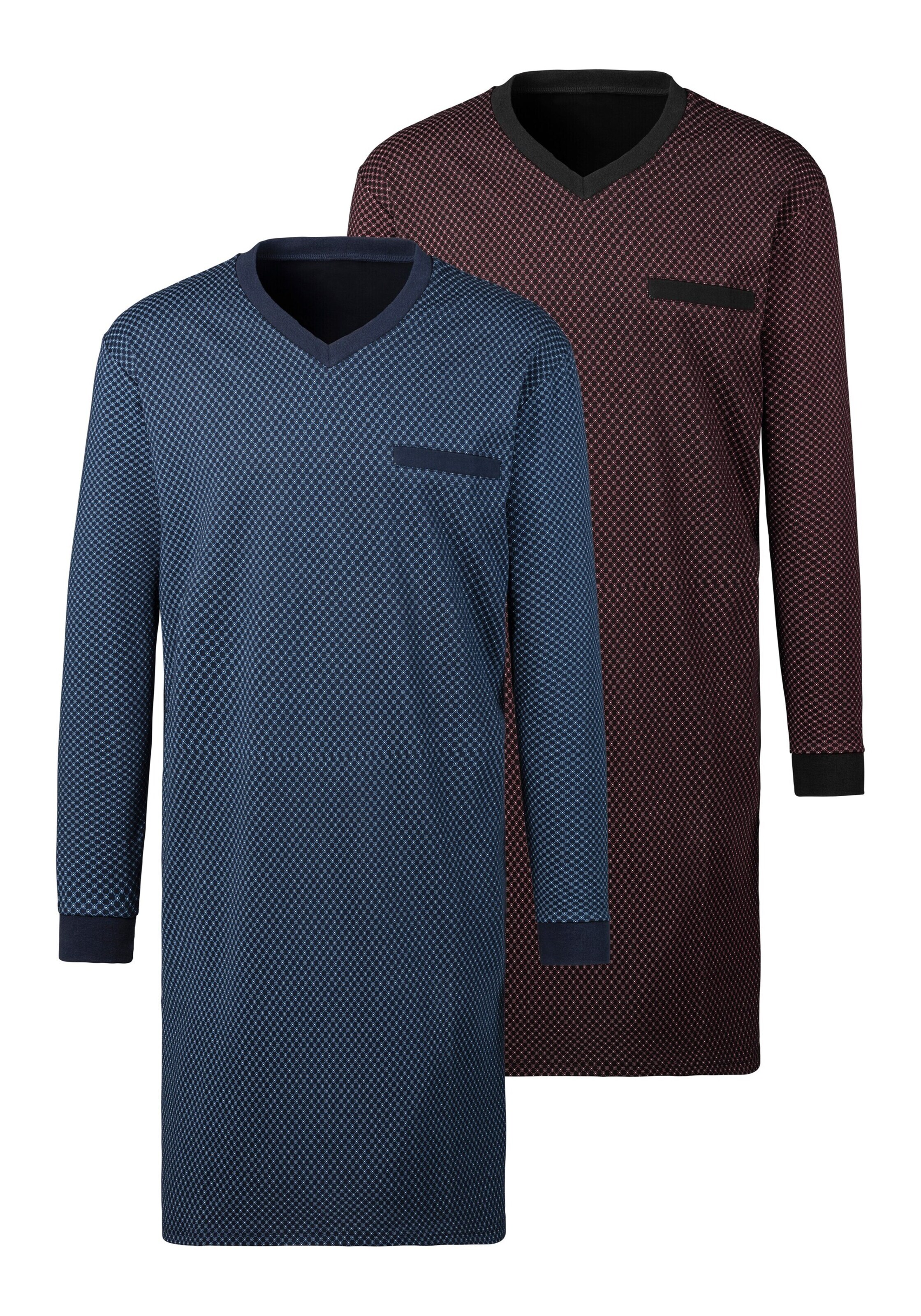 LE JOGGER Nachthemd in Blau: Vorderseite