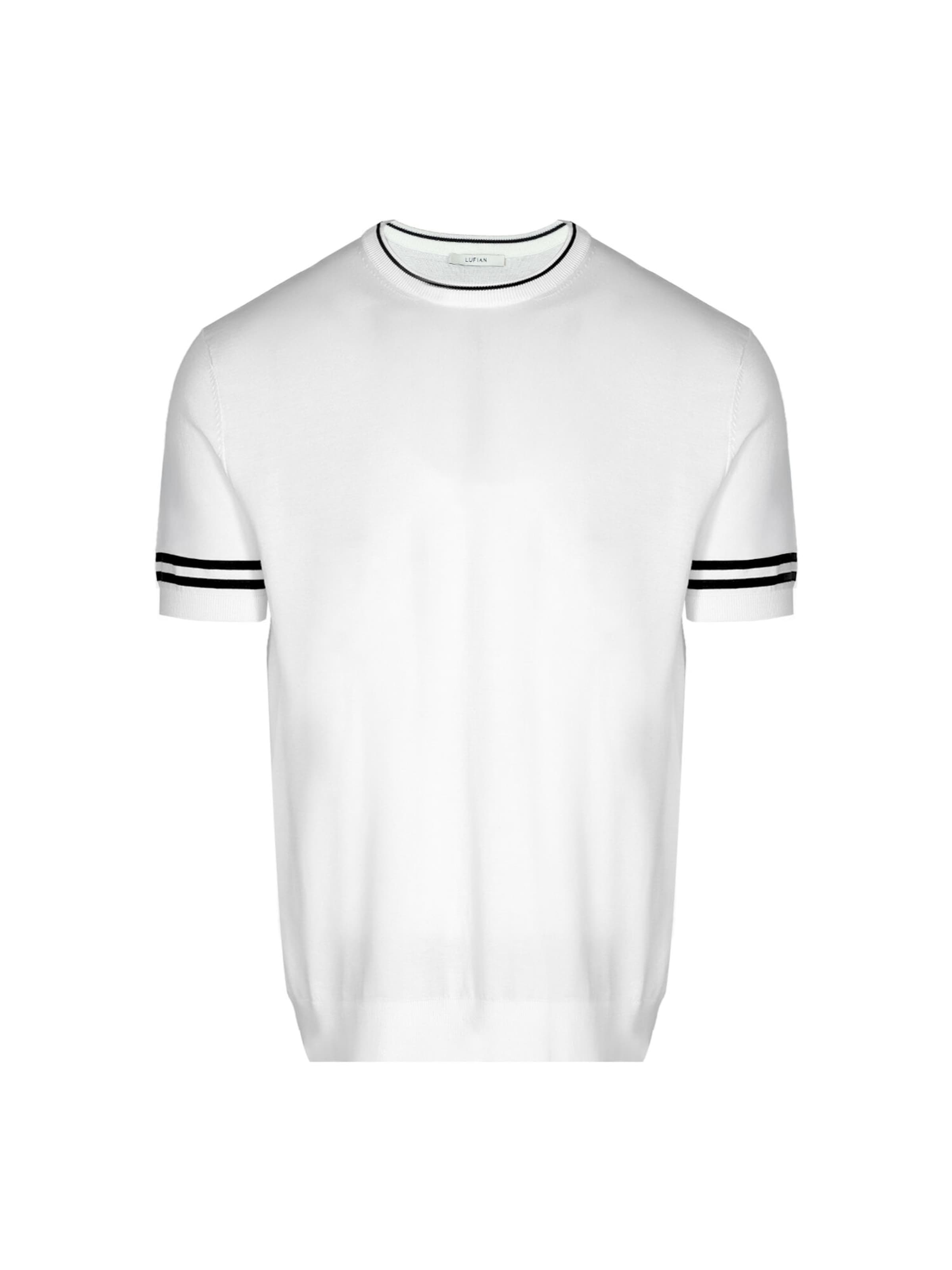 Lufian Sweater 'Robert' in White: front